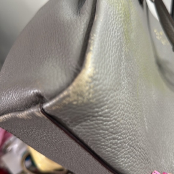 Kate Spade Project Gray Leather Tote Bag - Picture 12 of 13